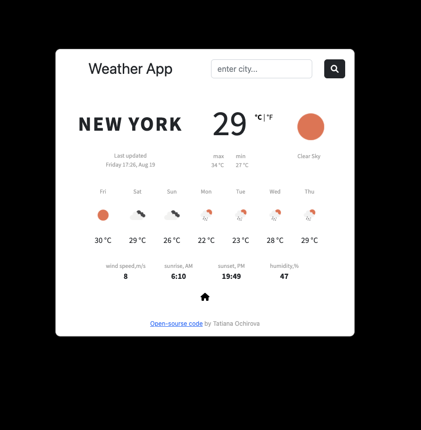 weather app